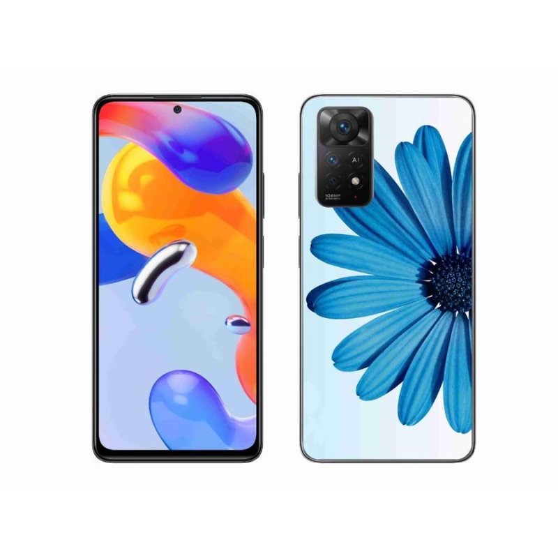 Gél tok mmCase a Xiaomi Redmi Note 11 Pro 4G/5G-hez - kék százszorszép