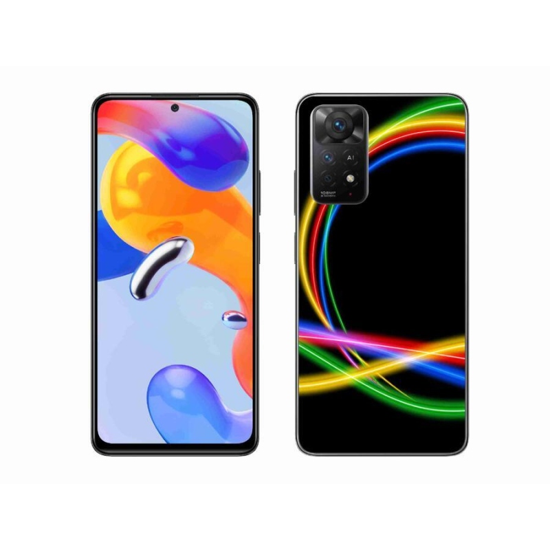 Gél tok mmCase a Xiaomi Redmi Note 11 Pro 4G/5G számára - neon körök