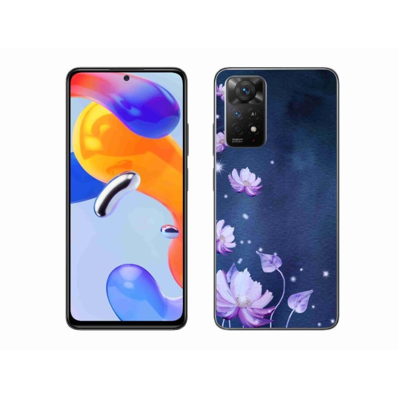 Gél tok mmCase a Xiaomi Redmi Note 11 Pro 4G/5G számára - hulló virágok