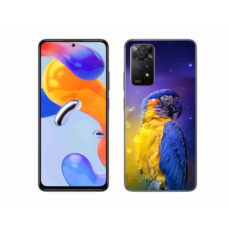 Gél tok mmCase a Xiaomi Redmi Note 11 Pro 4G/5G-hez - papagáj ara 1