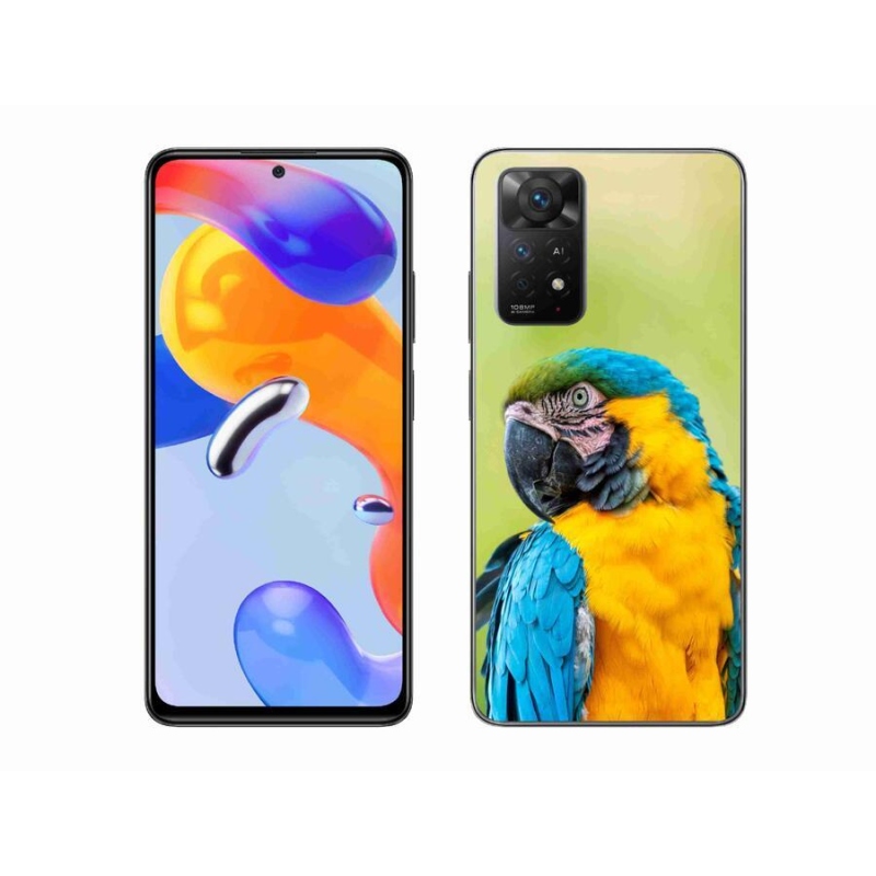 Gél tok mmCase a Xiaomi Redmi Note 11 Pro 4G/5G-hez - papagáj ara 2