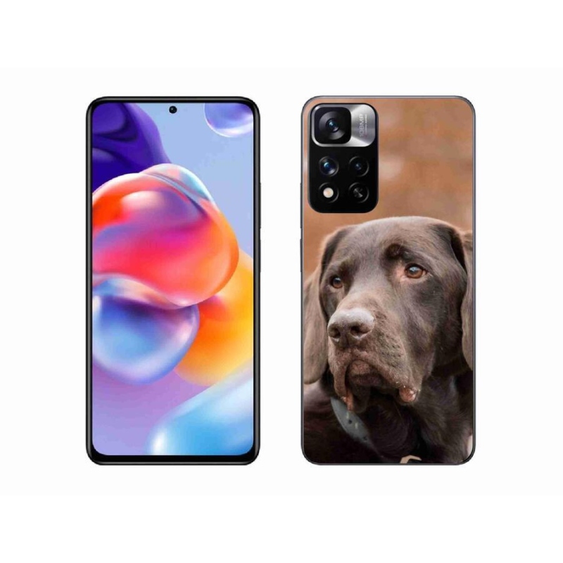 Gél tok mmCase a Xiaomi Redmi Note 11 Pro+ 5G számára - barna labrador