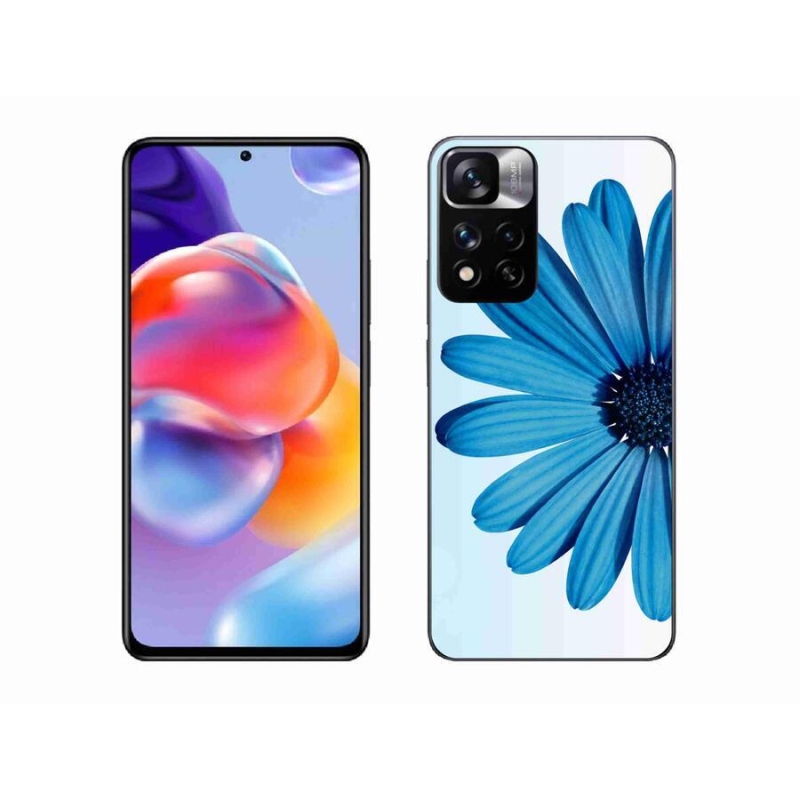 Gél tok mmCase a Xiaomi Redmi Note 11 Pro+ 5G számára - kék százszorszép