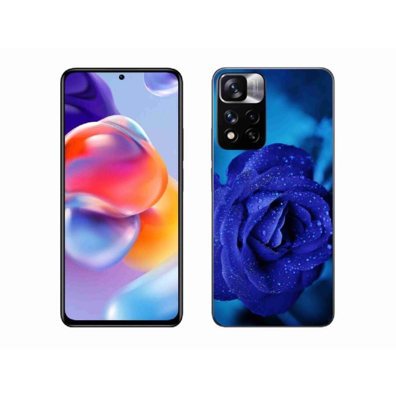 Gél tok mmCase a Xiaomi Redmi Note 11 Pro+ 5G számára - kék rózsa