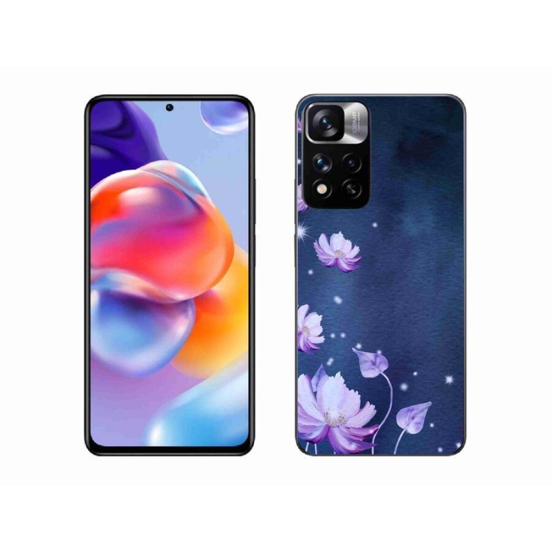 Gél tok mmCase a Xiaomi Redmi Note 11 Pro+ 5G számára - hulló virágok
