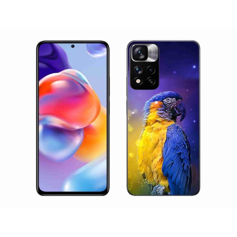 Gél tok mmCase a Xiaomi Redmi Note 11 Pro+ 5G számára - papagáj ara 1