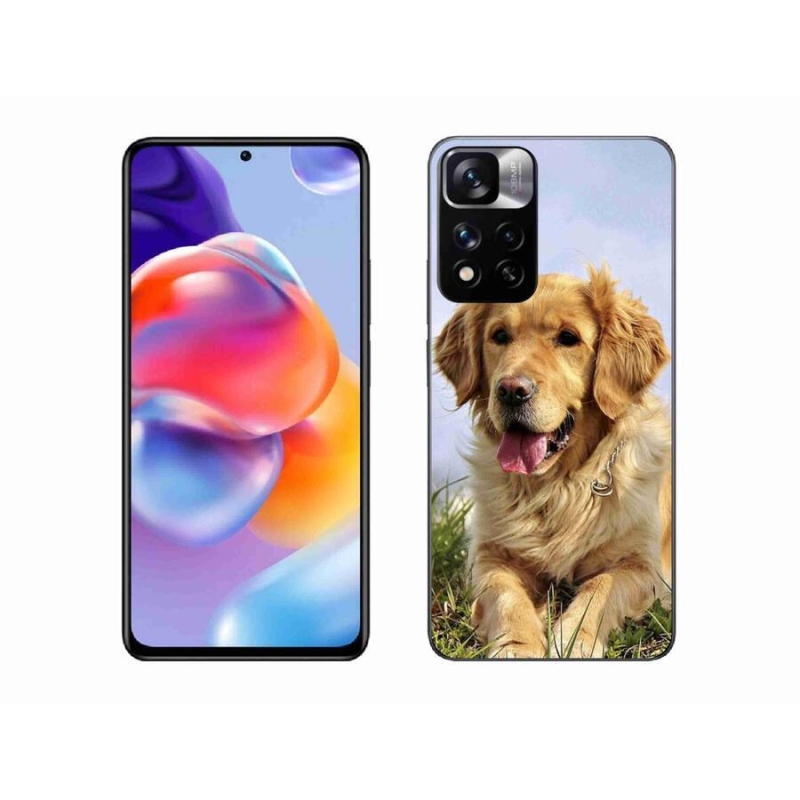 Gél tok mmCase a Xiaomi Redmi Note 11 Pro+ 5G számára - arany retriever