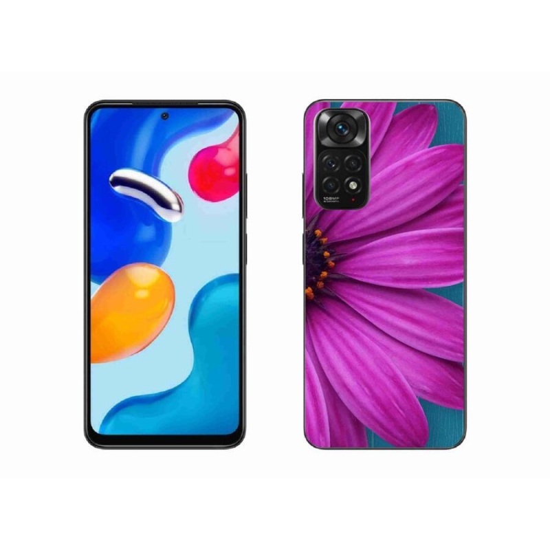 Gél tok mmCase a Xiaomi Redmi Note 11S 4G-hez - lila százszorszép