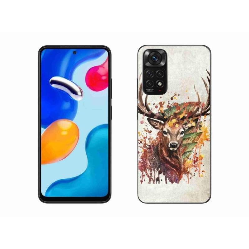 Gél tok mmCase a Xiaomi Redmi Note 11S 4G-hez - szarvas 1