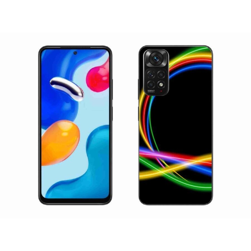 Gél tok mmCase a Xiaomi Redmi Note 11S 4G-hez - neon karikák
