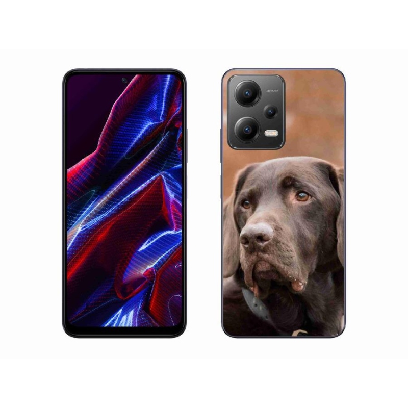Gél tok mmCase a Xiaomi Redmi Note 12 5G-hez - barna labrador