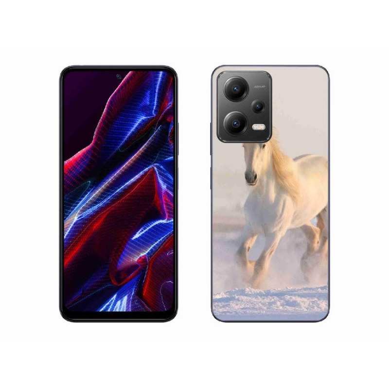 Gél tok mmCase a Xiaomi Redmi Note 12 5G számára - ló a hóban