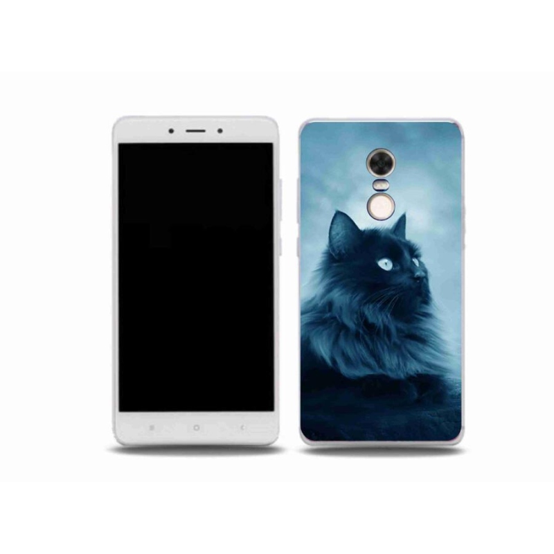 Gél tok mmCase a Xiaomi Redmi Note 4X-hez - fekete macska 1