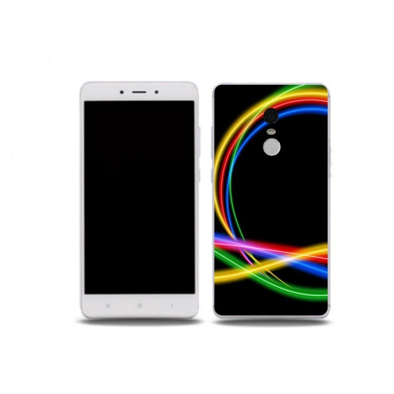 Gél tok mmCase a Xiaomi Redmi Note 4X készülékhez - neon körök