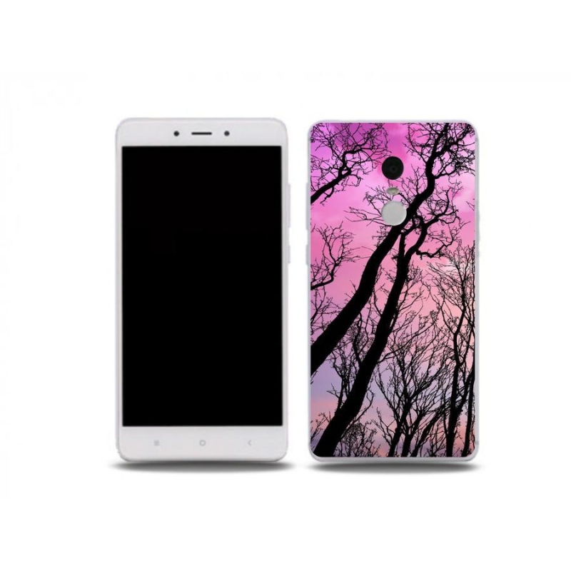 Gél tok mmCase a Xiaomi Redmi Note 4X számára - kidőlt fák