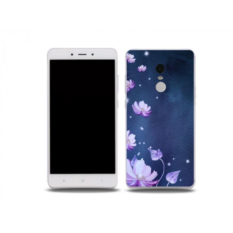 Gél tok mmCase a Xiaomi Redmi Note 4X-hez - virághullás