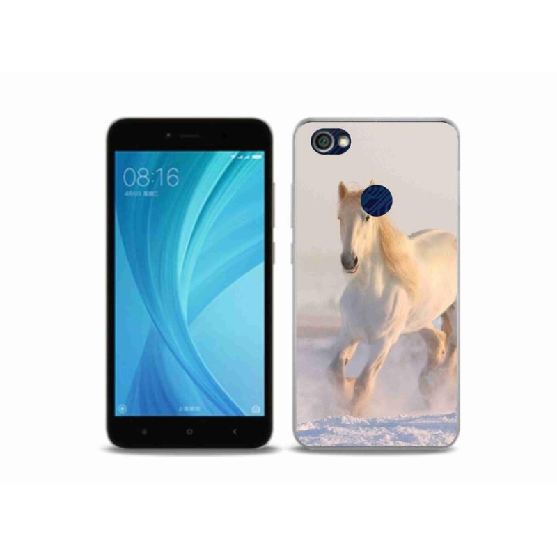 Gél tok mmCase a Xiaomi Redmi Note 5A Prime számára - ló a hóban