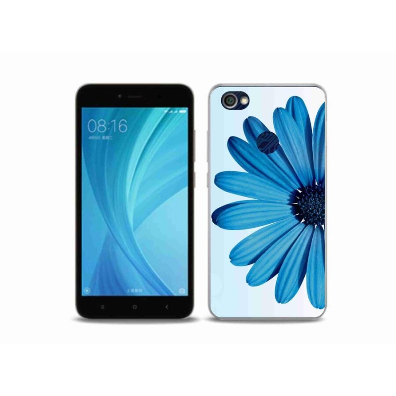 Gél tok mmCase a Xiaomi Redmi Note 5A Prime készülékhez - kék százszorszép