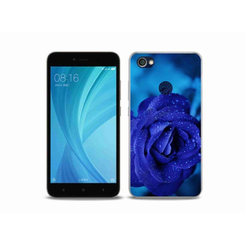 Gél tok mmCase a Xiaomi Redmi Note 5A Prime készülékhez - kék rózsa