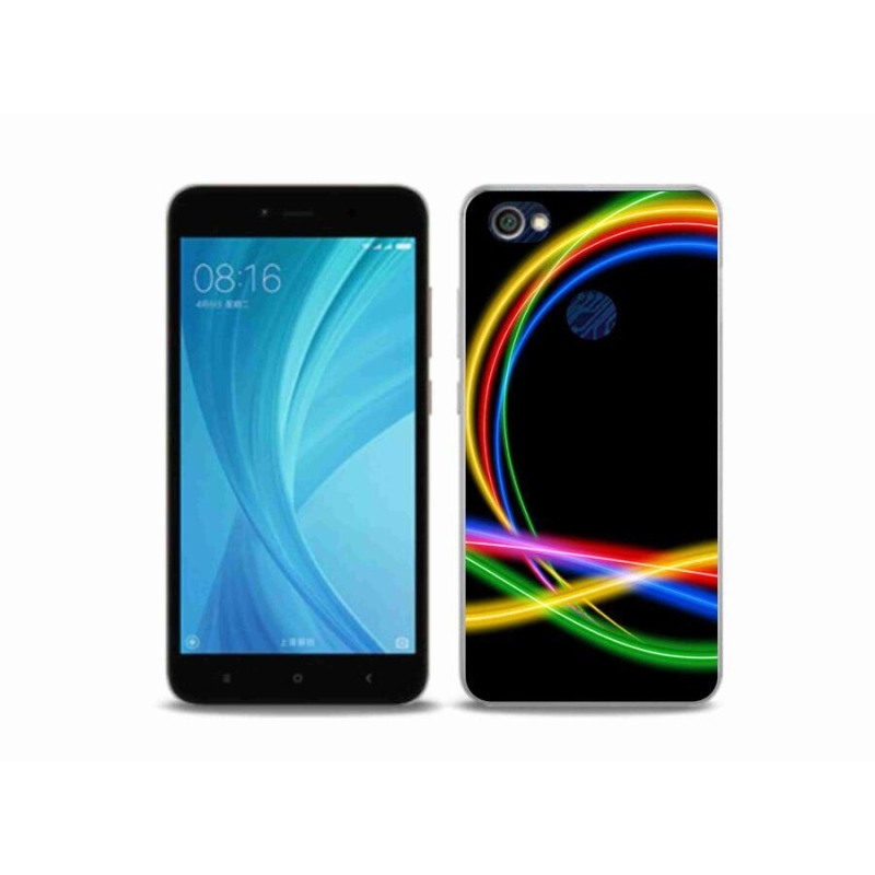 Gél tok mmCase a Xiaomi Redmi Note 5A Prime számára - neon körök