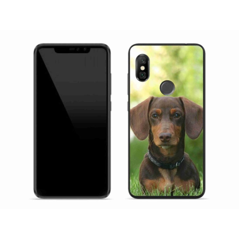 Gél tok mmCase a Xiaomi Redmi Note 6 Pro készülékhez - barna tacskó