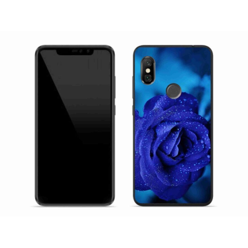 Gél tok mmCase a Xiaomi Redmi Note 6 Pro készülékhez - kék rózsa