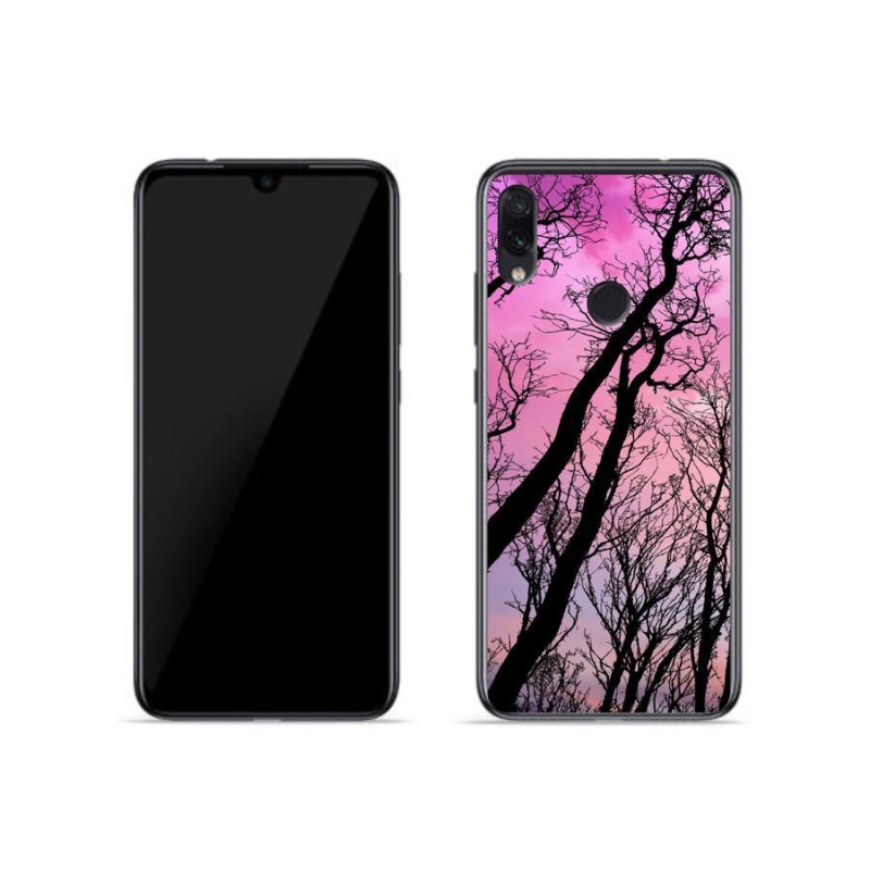 Gél tok mmCase a Xiaomi Redmi Note 7 számára - kidőlt fák