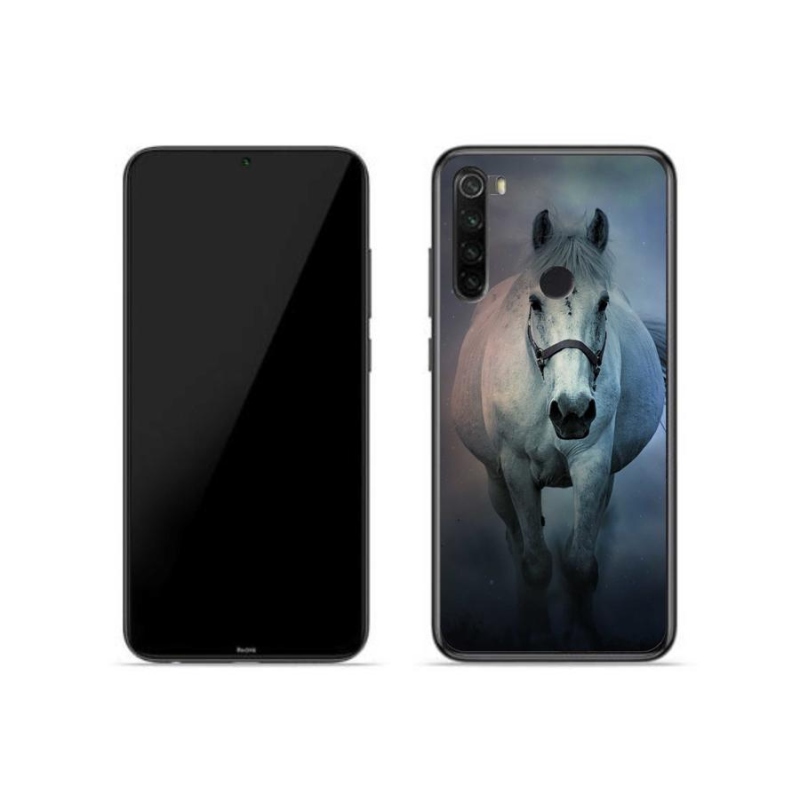 Gél tok mmCase a Xiaomi Redmi Note 8-hoz - futó fehér ló