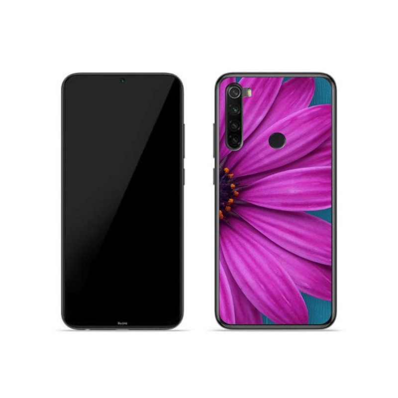 Gél tok mmCase a Xiaomi Redmi Note 8-hoz - lila százszorszép