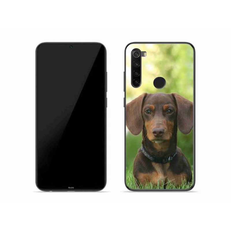 Gél tok mmCase a Xiaomi Redmi Note 8-hoz - barna tacskó