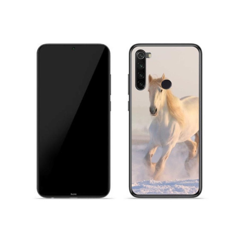 Gél tok mmCase a Xiaomi Redmi Note 8-hoz - ló a hóban