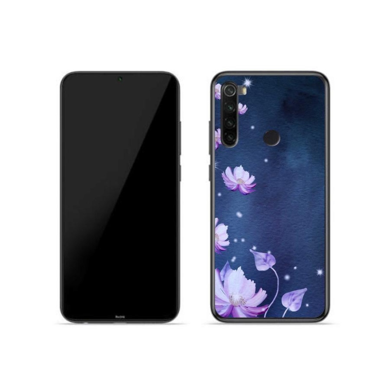 Gél tok mmCase a Xiaomi Redmi Note 8-hoz - hulló virágok