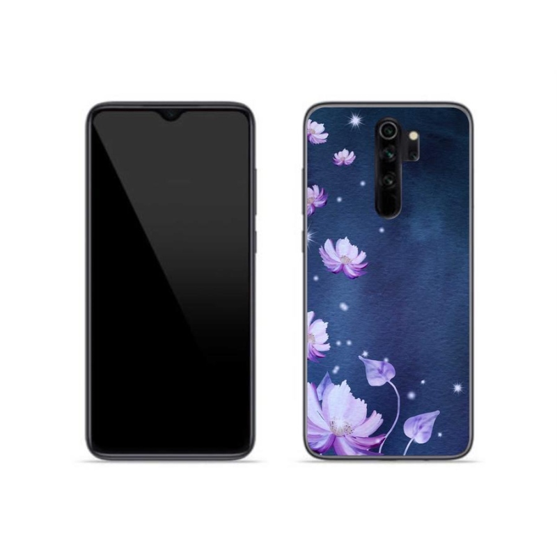 Gél tok mmCase a Xiaomi Redmi Note 8 Pro számára - hulló virágok