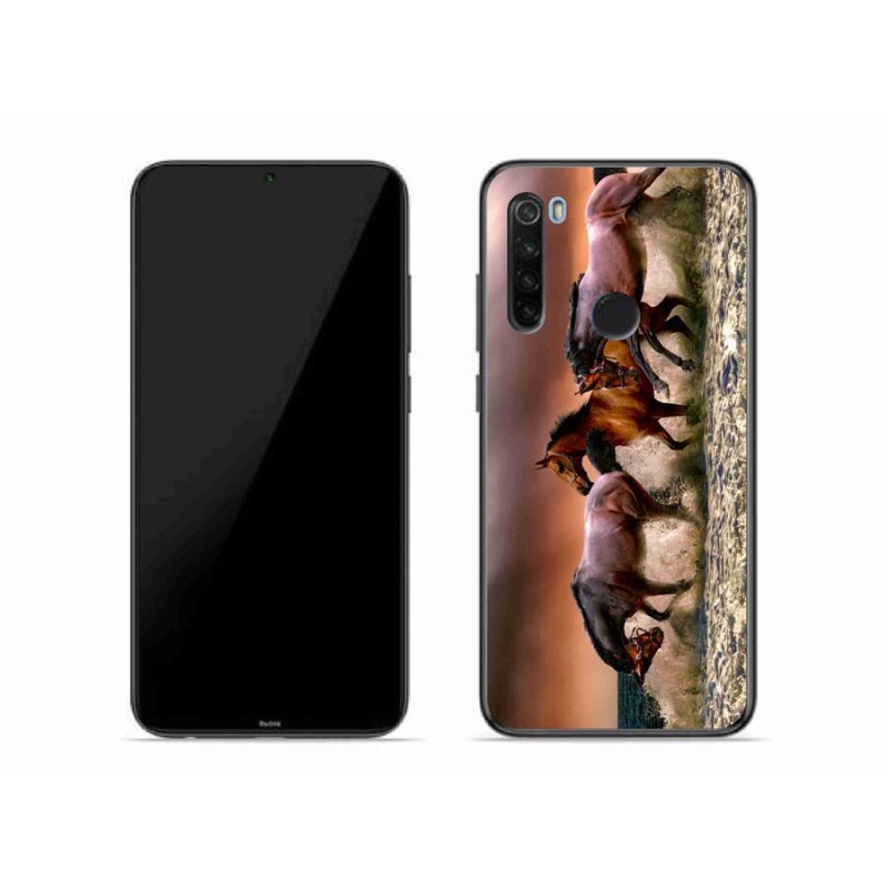 Gél tok mmCase a Xiaomi Redmi Note 8T számára - lovak 1