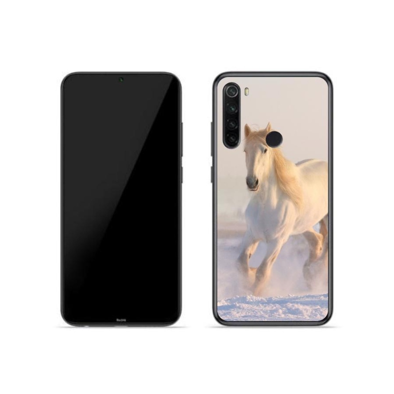 Gél tok mmCase a Xiaomi Redmi Note 8T számára - ló a hóban