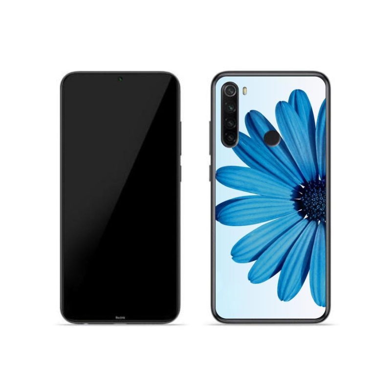 Zselés tok mmCase a Xiaomi Redmi Note 8T-hez - kék százszorszép