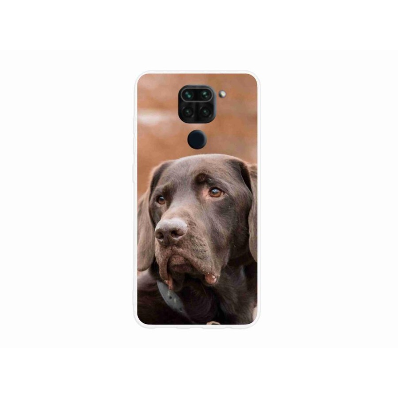Gél tok mmCase a Xiaomi Redmi Note 9 készülékhez - barna labrador