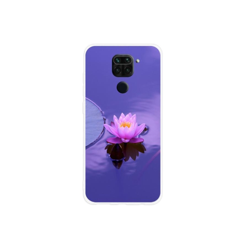 Gél tok mmCase a Xiaomi Redmi Note 9-hez - virág a felületen