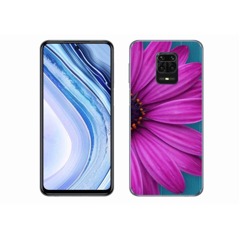 Gél tok mmCase a Xiaomi Redmi Note 9S-hez - lila százszorszép