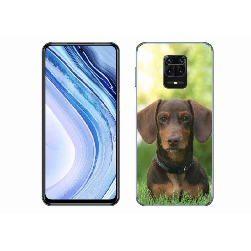 Gél tok mmCase a Xiaomi Redmi Note 9S-hez - barna tacskó