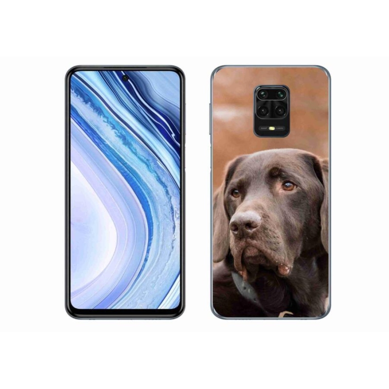 Gél tok mmCase a Xiaomi Redmi Note 9S-hez - barna labrador