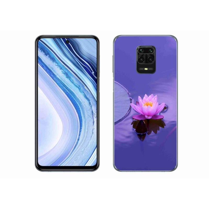 Gél tok mmCase a Xiaomi Redmi Note 9S-hez - virág a vízen