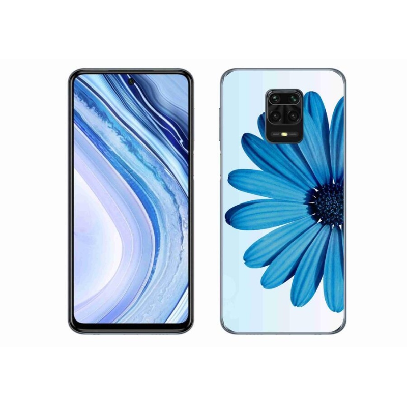 Gél tok mmCase a Xiaomi Redmi Note 9S-hez - kék százszorszép