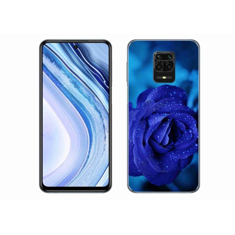 Gél tok mmCase a Xiaomi Redmi Note 9S-hez - kék rózsa