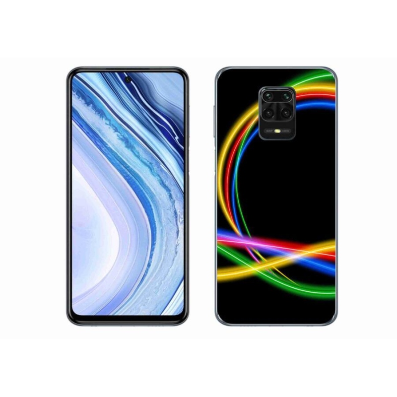 Gél tok mmCase a Xiaomi Redmi Note 9S számára - neon körök