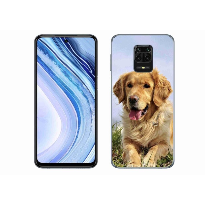 Gél tok mmCase a Xiaomi Redmi Note 9S számára - arany retriever