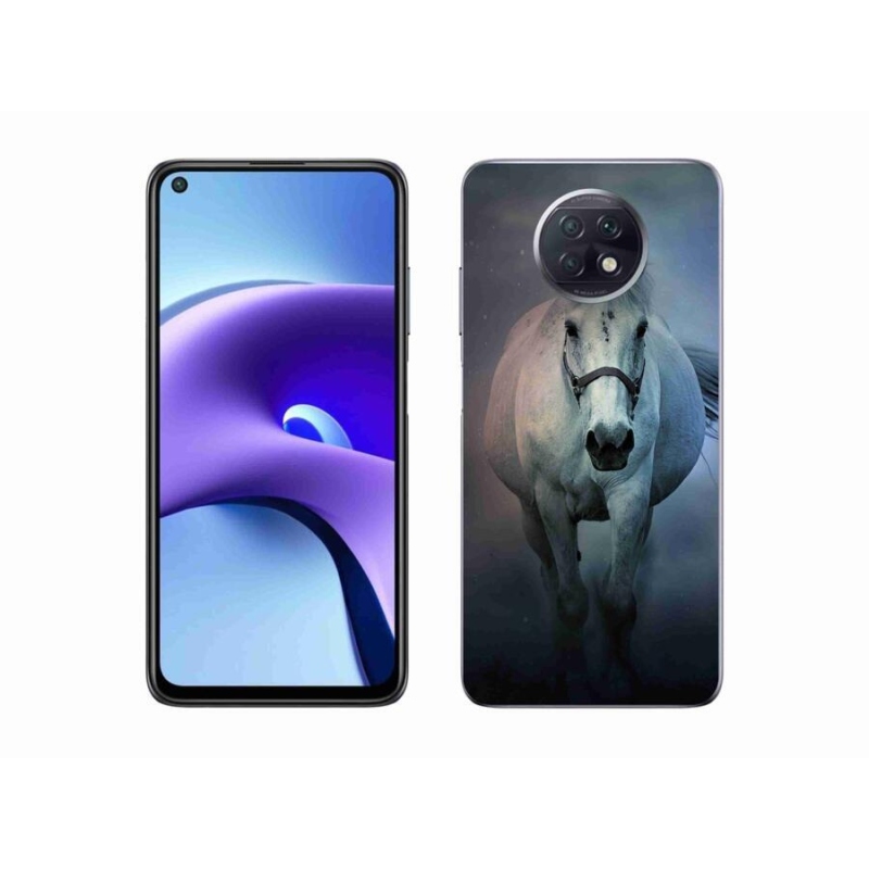 Gél tok mmCase a Xiaomi Redmi Note 9T 5G számára - futó fehér ló