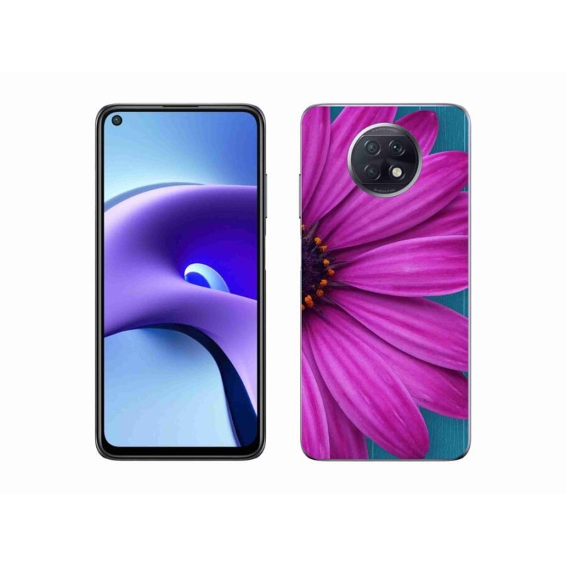 Gél tok mmCase a Xiaomi Redmi Note 9T 5G-hez - lila margaréta