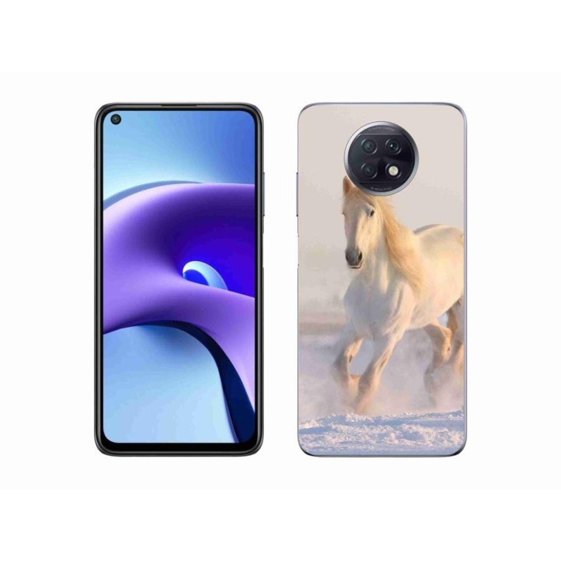 Gél tok mmCase a Xiaomi Redmi Note 9T 5G számára - ló a hóban