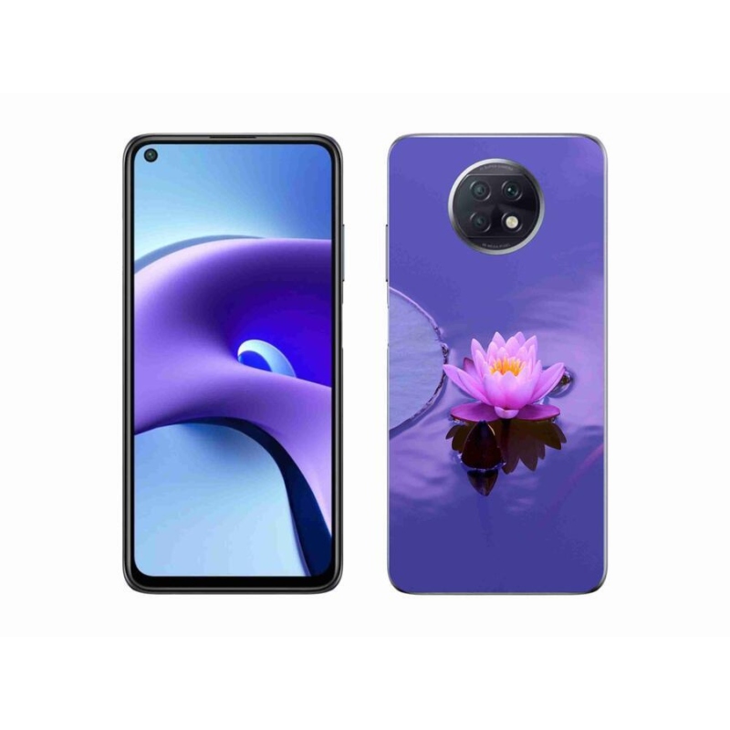 Gél tok mmCase a Xiaomi Redmi Note 9T 5G számára - virág a felületen